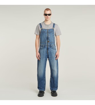 G-Star Denim 3D Lose blaue Latzhosen