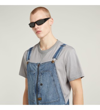 G-Star Denim 3D Lose blaue Latzhosen