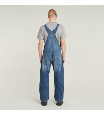 G-Star Denim 3D Lose blaue Latzhosen