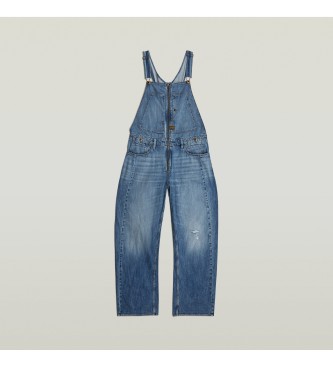 G-Star Denim 3D Lose blaue Latzhosen