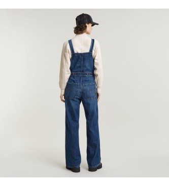 G-Star Straight Leg Zip Dungarees blue