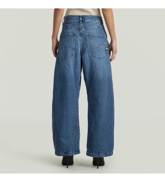 G-Star Jeans plisirane hlače modre barve