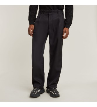 G-Star Pleated Chino Relaxed Trousers black