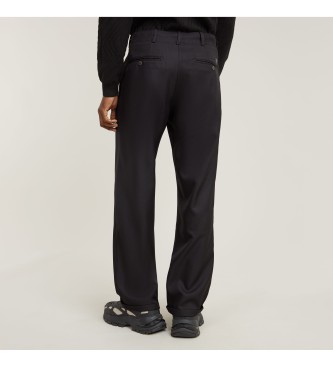 G-Star Pleated Chino Relaxed Trousers black