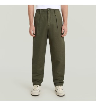 G-Star Jeans Pleated Chino Relaxed Tapered green