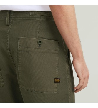 G-Star Jeans Pleated Chino Relaxed Tapered green