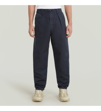 G-Star Jeans Pleated Chino Relaxed Tapered navy