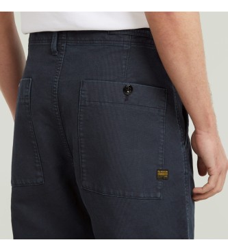 G-Star Jeans Pleated Chino Relaxed Tapered navy
