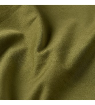 G-Star Calas cnicas relaxadas com pregas Chino verde