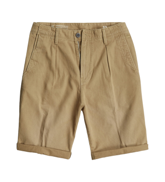 G-Star Pleated chino shorts brown