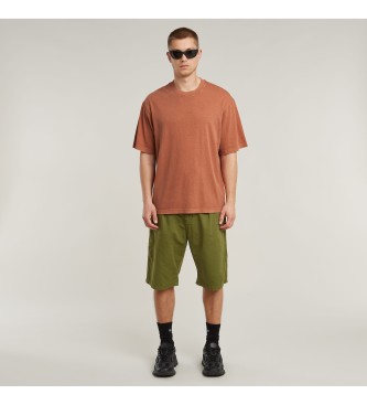 G-Star Green pleated chino shorts