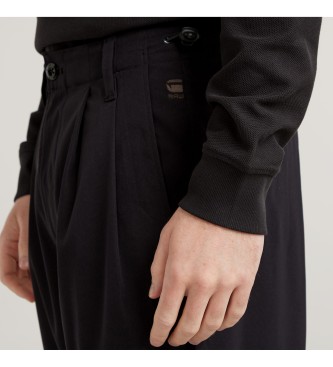 G-Star Pantaln Pleated Tech Chino Relaxed negro