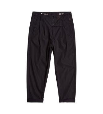 G-Star Plissierte Tech Chino Entspannte Hose schwarz