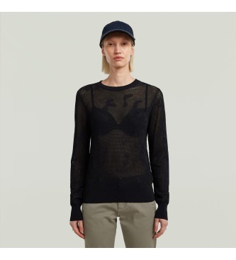 G-Star Jersey Pointelle negro