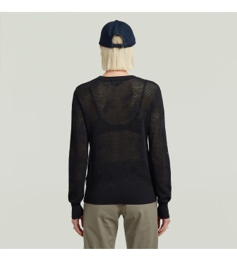 G-Star Jersey Pointelle negro