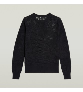 G-Star Jersey Pointelle negro