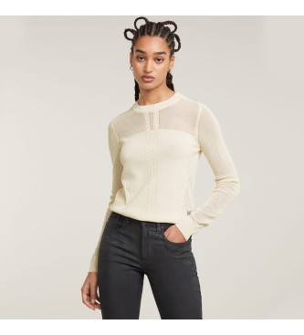 G-Star Pointelle beige jumper