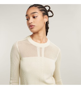 G-Star Pointelle beige jumper