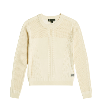 G-Star Pointelle beige jumper