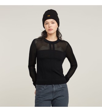 G-Star Pointelle-jumper svart