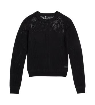 G-Star Pointelle-jumper svart