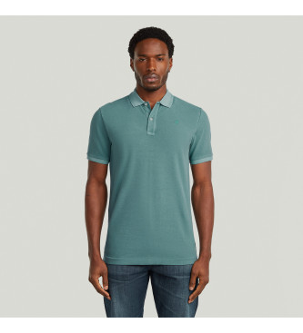 G-Star Polo Dunda Overdyed Slim verde