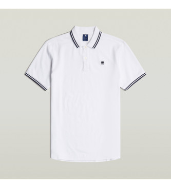 G-Star Polo Dunda Slim Stripe vit