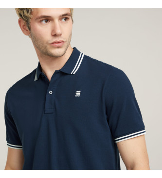 G-Star Polo Dunda slim a righe blu scuro