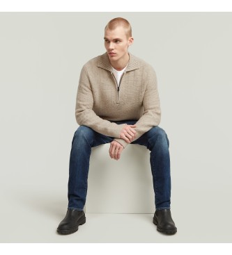 G-Star Beige Collared Pullover