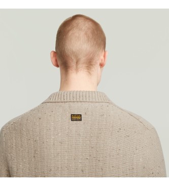 G-Star Beige Collared Pullover