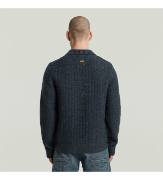 G-Star Navy Collared Pullover