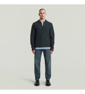 G-Star Navy Collared Pullover