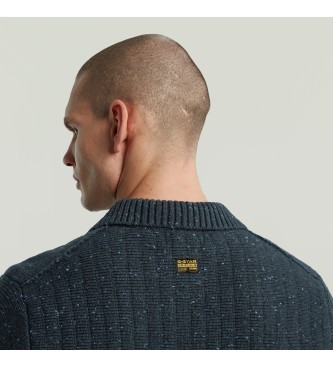 G-Star Navy Collared Pullover