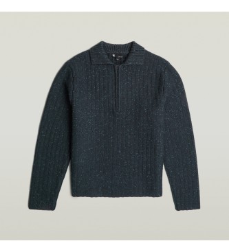 G-Star Navy Collared Pullover