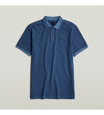 G-Star Polo Dunda Overdyed Slim bleu