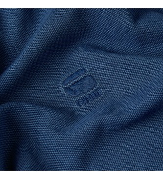 G-Star Polo Dunda Overdyed Slim blau