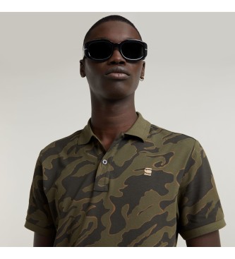 G-Star Polo Dunda Slim Allover groen