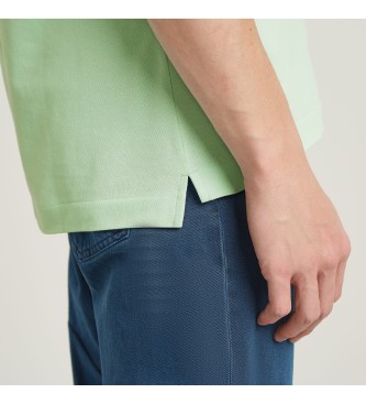 G-Star Polo a righe sottili Dunda turchese