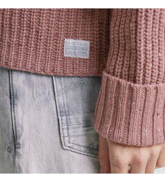 G-Star Polo Heavy Knitted Loose rosa