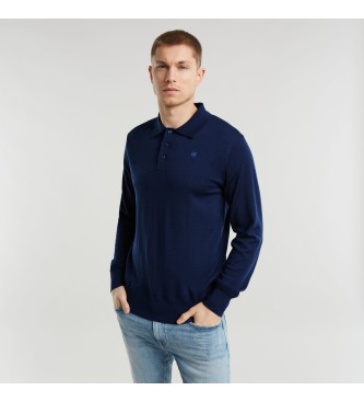 G-Star Polo Premium Core Dunda Strikket navy