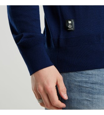 G-Star Polo Premium Core Dunda Knitted navy