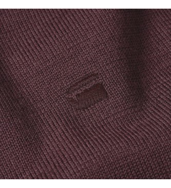 G-Star Premium Core Half Zip Sweater maroon 