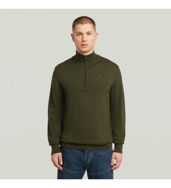 G-Star Premium Core Half Zip Sweater green