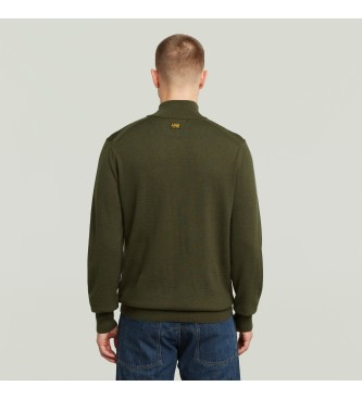 G-Star Premium Core Half Zip Sweater green