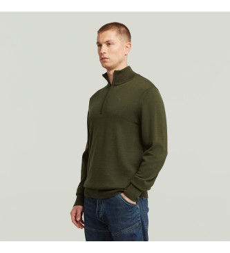 G-Star Premium Core Half Zip Sweater green