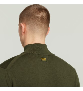 G-Star Premium Core Half Zip Sweater green