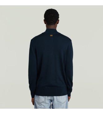 G-Star Premium Core Half Zip Sweater navy