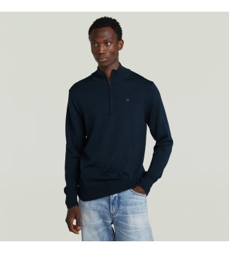 G-Star Premium Core Half Zip Sweater navy