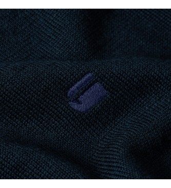 G-Star Premium Core Half Zip Sweater navy