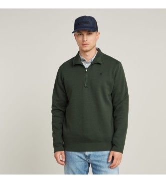 G-Star Sudadera Premium Core Half Zip verde